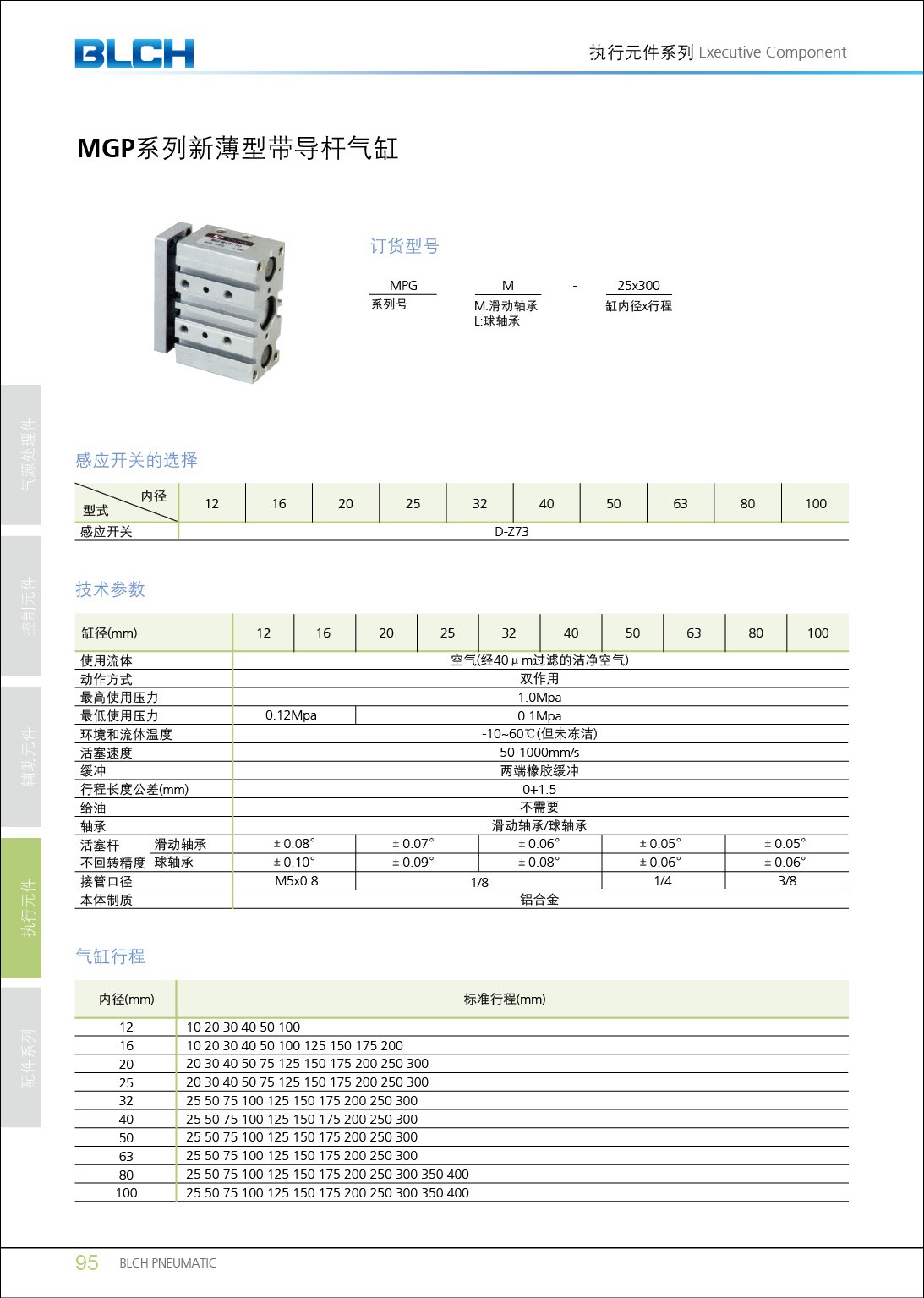 MGP系列新薄型帶導桿三軸氣缸